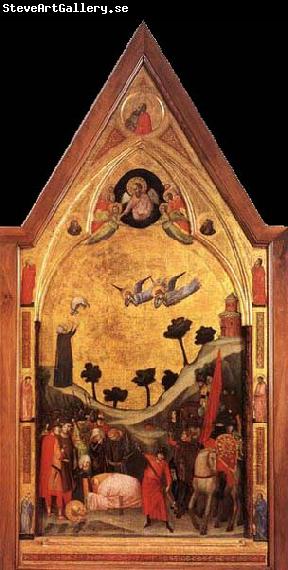 GIOTTO di Bondone The Stefaneschi Triptych Martyrdom of St Paul